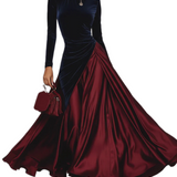 Lara™ | Bicolor Maxikleid