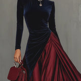 Lara™ | Bicolor Maxikleid