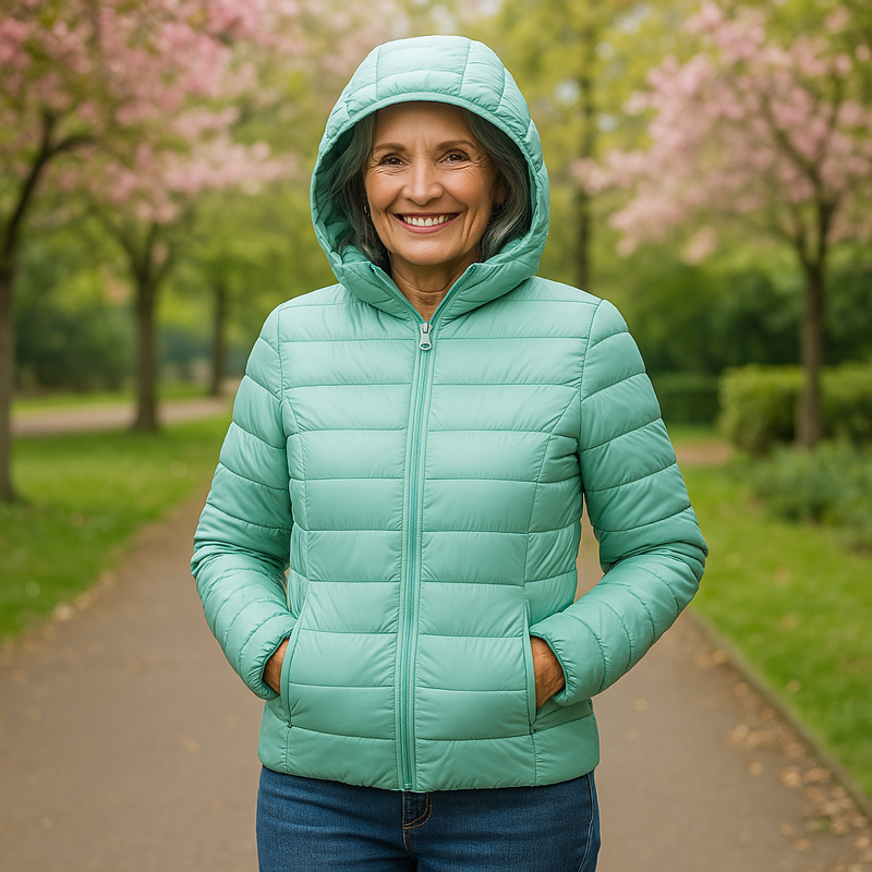 Berchta – Übergangsjacke in Mintgrün von Amora Bern, Ansicht 2