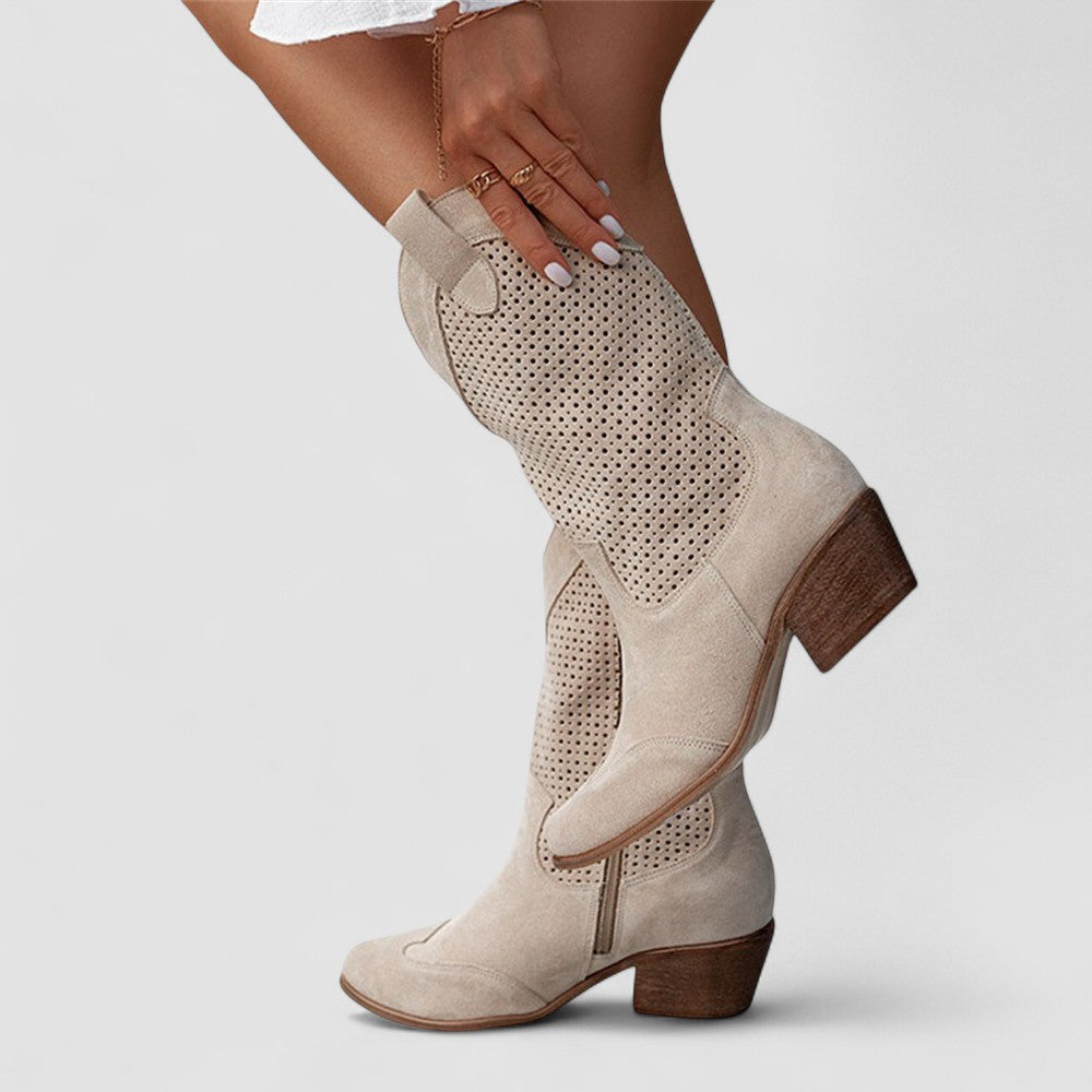 Irminburg – Western-Stiefel mit Lochmuster von Amora Bern, Ansicht 5