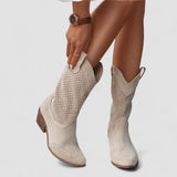 Irminburg – Western-Stiefel mit Lochmuster von Amora Bern, Ansicht 2