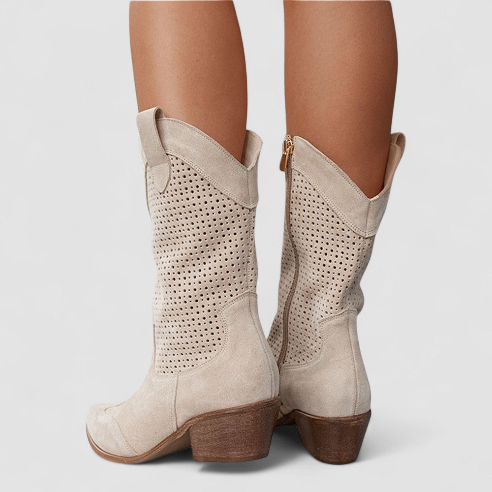 Irminburg – Western-Stiefel mit Lochmuster von Amora Bern, Ansicht 7