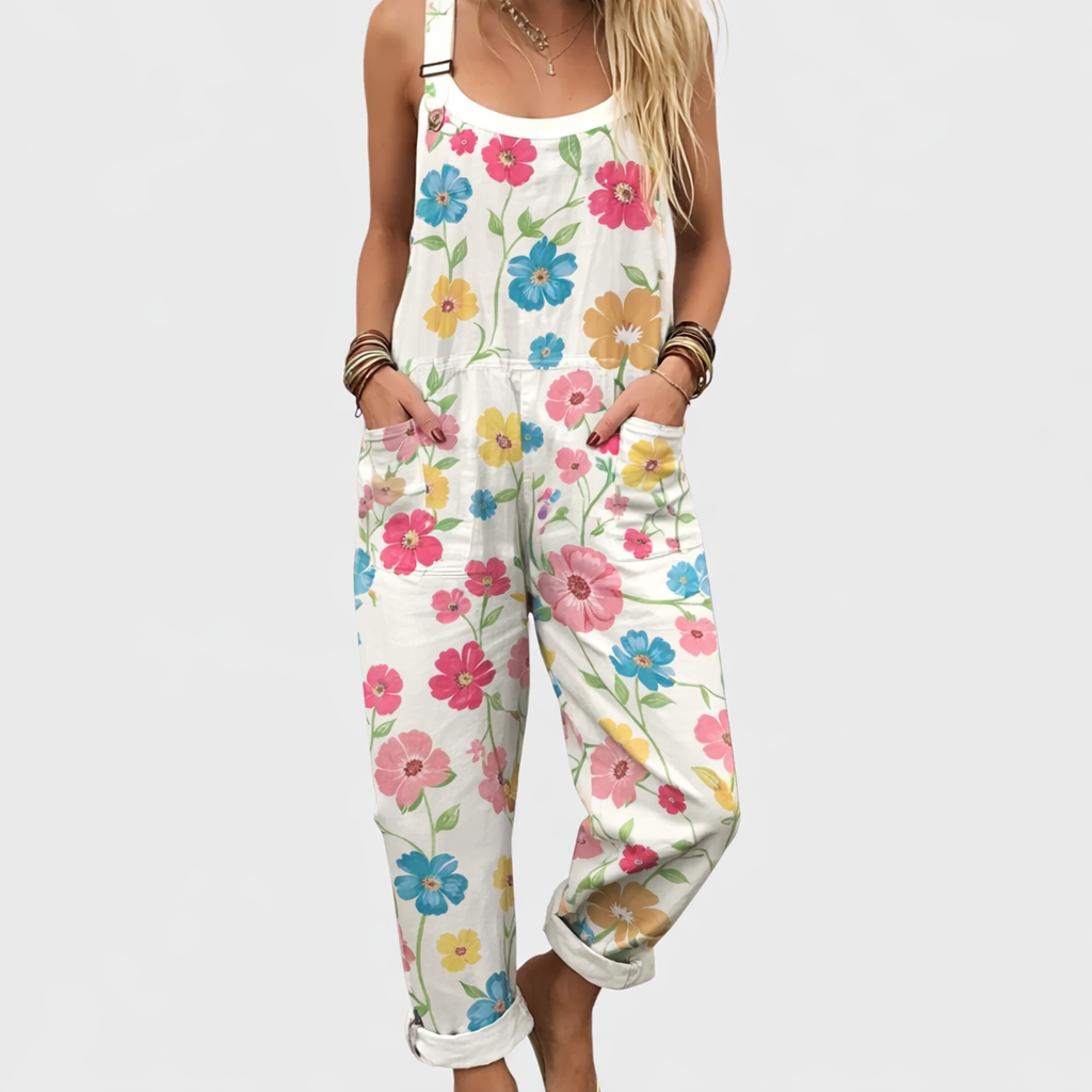 Bequeme Bequeme Bedruckte Overall, Vorderansicht