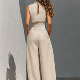 Maria | Minimalistisches Set aus Baumwolle und Leinen