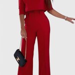 Leudgard – Elegantes Oberteil & weite Hose Set von Amora Bern, Ansicht 3