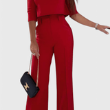 Leudgard – Elegantes Oberteil & weite Hose Set von Amora Bern, Ansicht 3