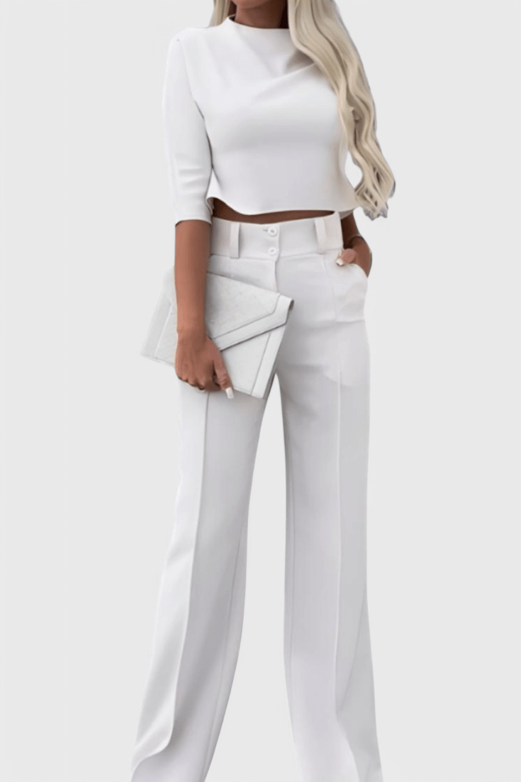 Leudgard – Elegantes Oberteil & weite Hose Set von Amora Bern, Ansicht 5