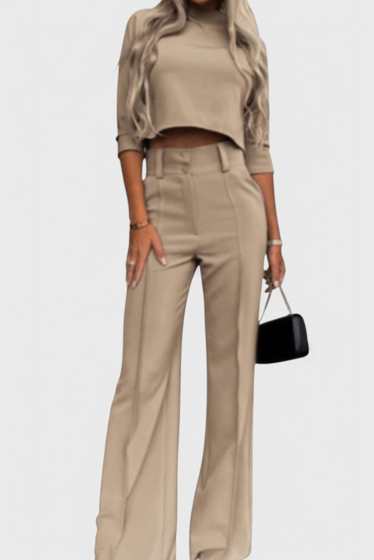 Leudgard – Elegantes Oberteil & weite Hose Set von Amora Bern, Ansicht 6