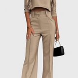 Leudgard – Elegantes Oberteil & weite Hose Set von Amora Bern, Ansicht 6