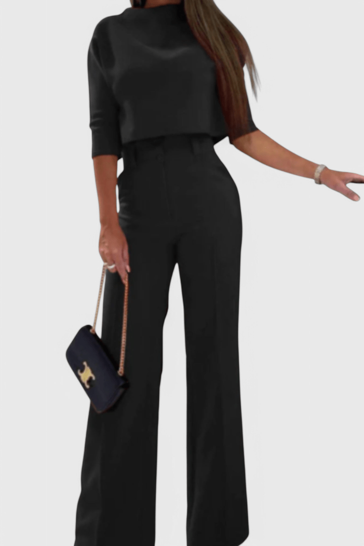 Leudgard – Elegantes Oberteil & weite Hose Set von Amora Bern, Ansicht 7