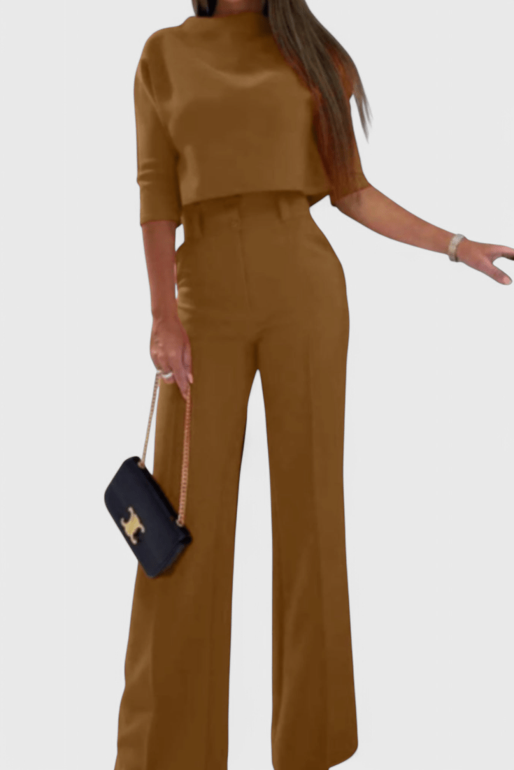 Leudgard – Elegantes Oberteil & weite Hose Set von Amora Bern, Ansicht 8