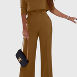 Leudgard – Elegantes Oberteil & weite Hose Set von Amora Bern, Ansicht 8