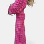 Erlgard – Rosa Karojacke & Maxirock Set von Amora Bern, Ansicht 3