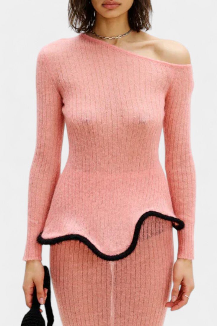 Faralda – Figurbetontes Strickoberteil & Maxirock Set von Amora Bern, Ansicht 2