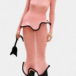 Faralda – Figurbetontes Strickoberteil & Maxirock Set von Amora Bern