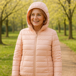 Giselind – Übergangsjacke in Hellrosa von Amora Bern, Ansicht 2