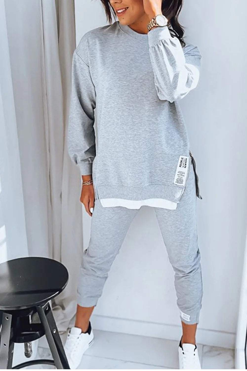 Dankrada – Lagenlook-Sweatshirt & Jogginghose Set von Amora Bern, Ansicht 2