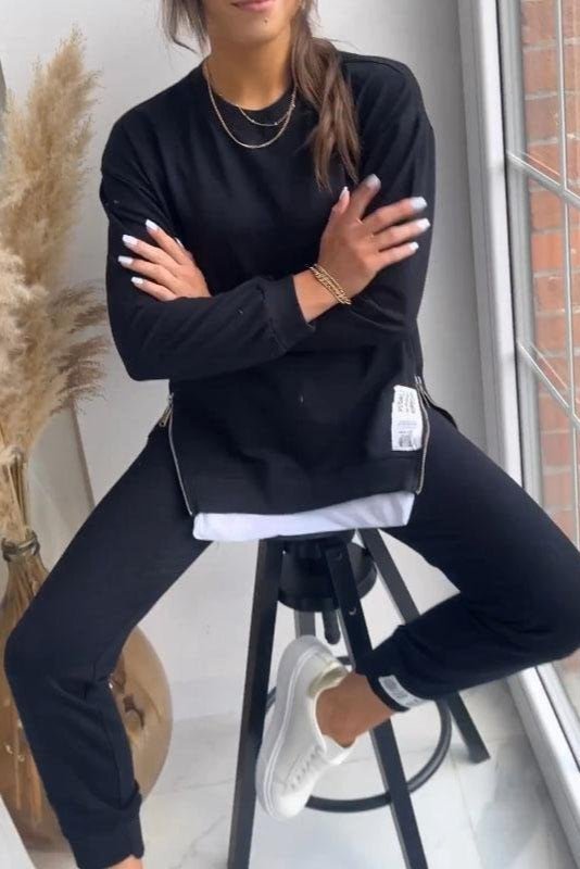 Dankrada – Lagenlook-Sweatshirt & Jogginghose Set von Amora Bern, Ansicht 6