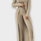 Thiadrun – Gerippter Jumpsuit mit langer Strickjacke von Amora Bern, Ansicht 5