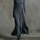 Noémie™ | Maxikleid mit seitlichem Knoten