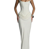 Léa™ | Maxikleid mit quadratischem Ausschnitt