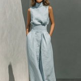 Maria | Minimalistisches Set aus Baumwolle und Leinen