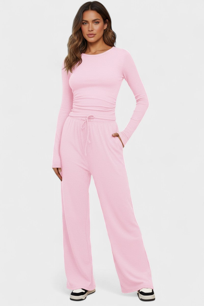Arnhild – Langarmshirt & weite Hose Set von Amora Bern, Ansicht 5