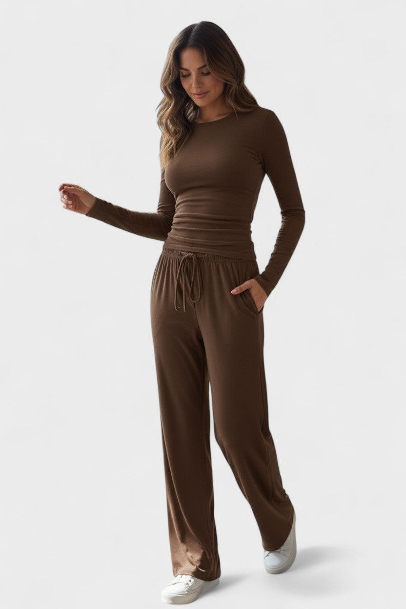 Arnhild – Langarmshirt & weite Hose Set von Amora Bern, Ansicht 6