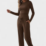 Arnhild – Langarmshirt & weite Hose Set von Amora Bern, Ansicht 6