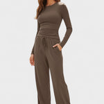 Arnhild – Langarmshirt & weite Hose Set von Amora Bern, Ansicht 7