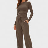 Arnhild – Langarmshirt & weite Hose Set von Amora Bern, Ansicht 7