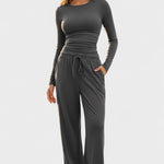 Arnhild – Langarmshirt & weite Hose Set von Amora Bern, Ansicht 9