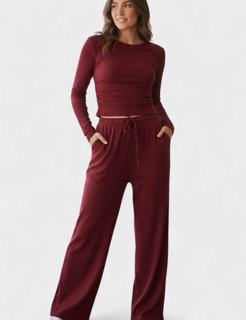 Arnhild – Langarmshirt & weite Hose Set von Amora Bern