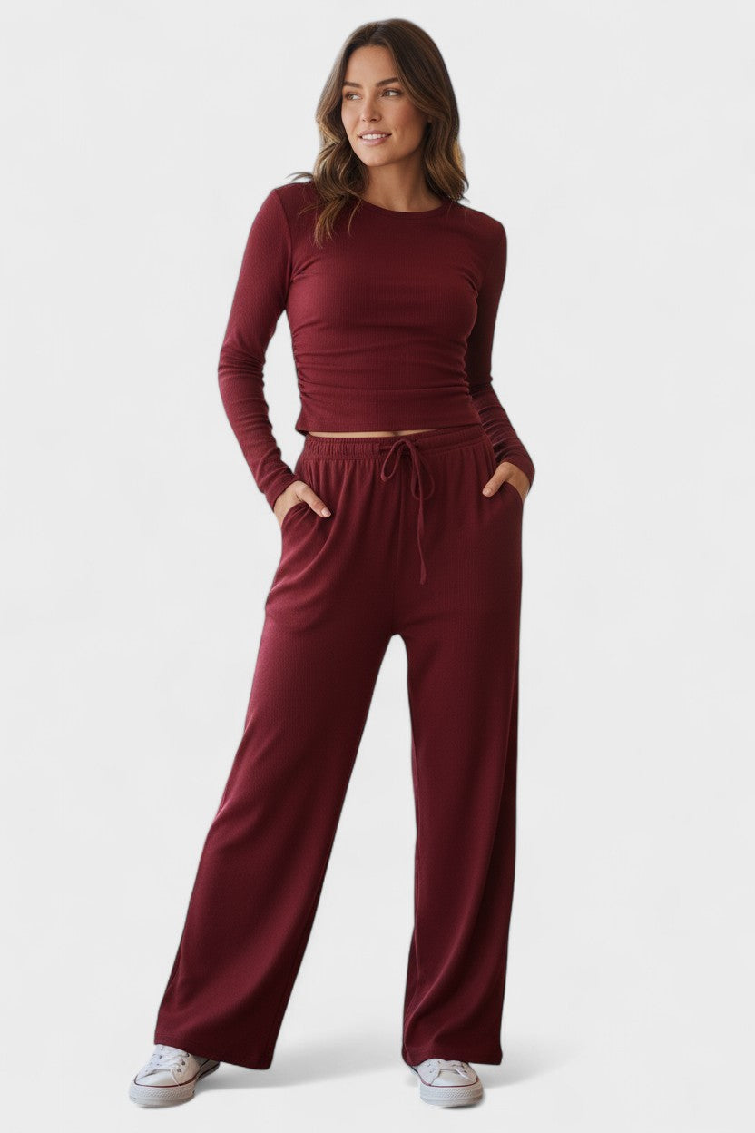 Arnhild – Langarmshirt & weite Hose Set von Amora Bern