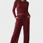 Arnhild – Langarmshirt & weite Hose Set von Amora Bern