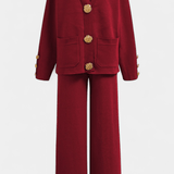 Trudlind – Strickjacke mit Knöpfen & weite Hose Set von Amora Bern, Ansicht 10