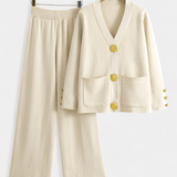 Trudlind – Strickjacke mit Knöpfen & weite Hose Set von Amora Bern, Ansicht 15