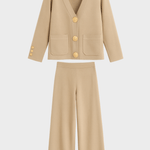 Trudlind – Strickjacke mit Knöpfen & weite Hose Set von Amora Bern, Ansicht 2