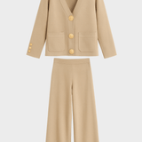 Trudlind – Strickjacke mit Knöpfen & weite Hose Set von Amora Bern, Ansicht 2