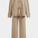 Trudlind – Strickjacke mit Knöpfen & weite Hose Set von Amora Bern, Ansicht 5