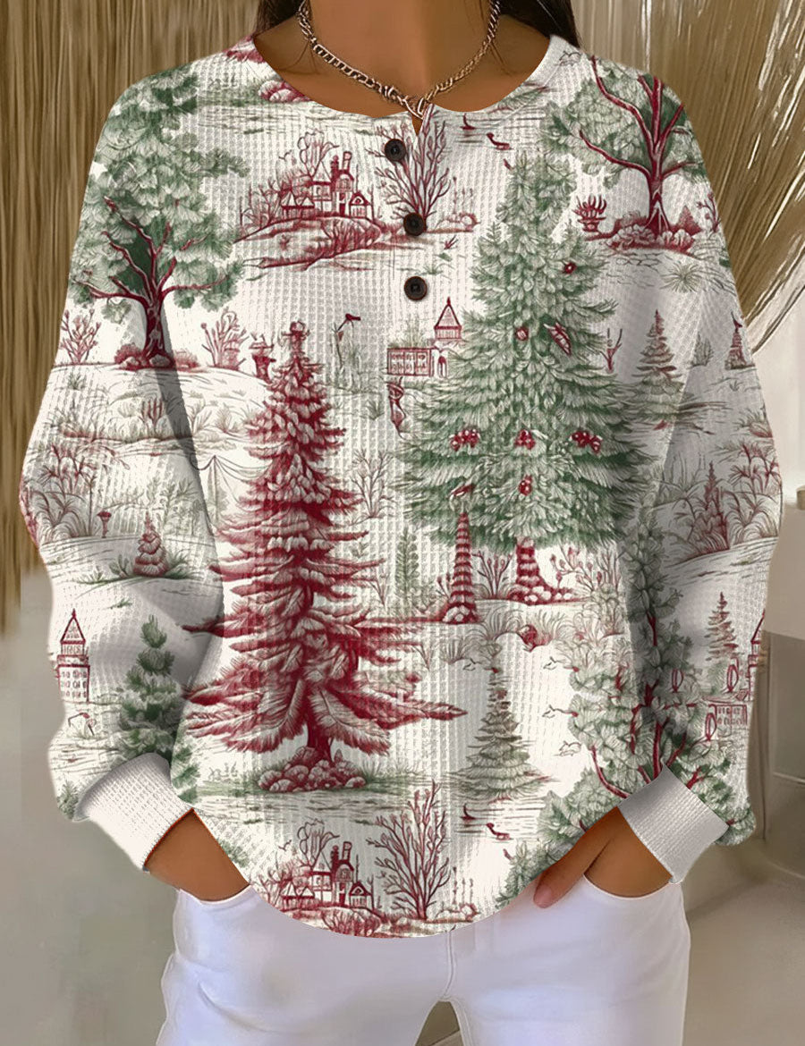 Birte – Pullover mit Winterlandschaft von Amora Bern
