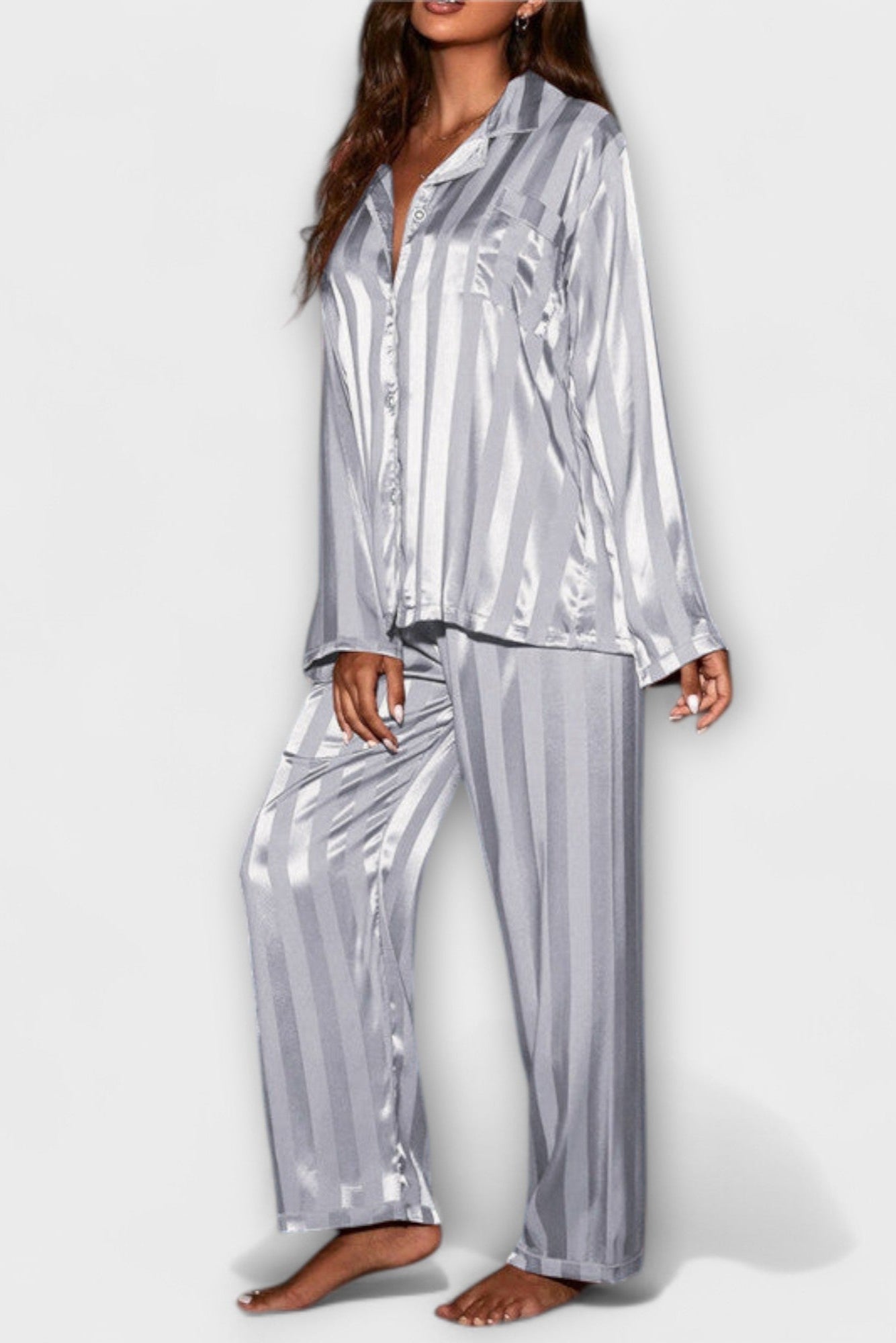 Ortlinde – Satin-Look-Hemd & Hose Set von Amora Bern, Ansicht 5