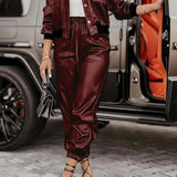 Alruna – Kunstlederjacke & Hose Set von Amora Bern, Ansicht 2