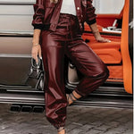 Alruna – Kunstlederjacke & Hose Set von Amora Bern, Ansicht 3