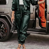 Alruna – Kunstlederjacke & Hose Set von Amora Bern, Ansicht 4