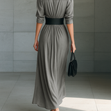 Zoe™ | Plissiertes Maxikleid