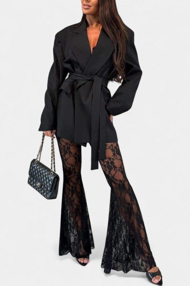Eilhild – Blazer & Spitzenhose Set von Amora Bern, Ansicht 7