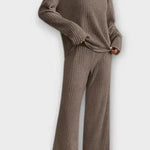 Oswinde – Gerippter Strickpullover & weite Hose Set von Amora Bern, Ansicht 3
