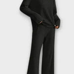 Oswinde – Gerippter Strickpullover & weite Hose Set von Amora Bern, Ansicht 4