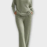 Oswinde – Gerippter Strickpullover & weite Hose Set von Amora Bern, Ansicht 6